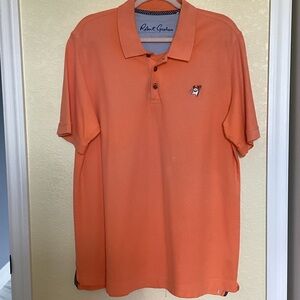 Robert Graham Vibrant Orange Polo Shirt